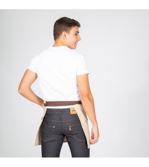 DELANTAL CORTO BEIGE