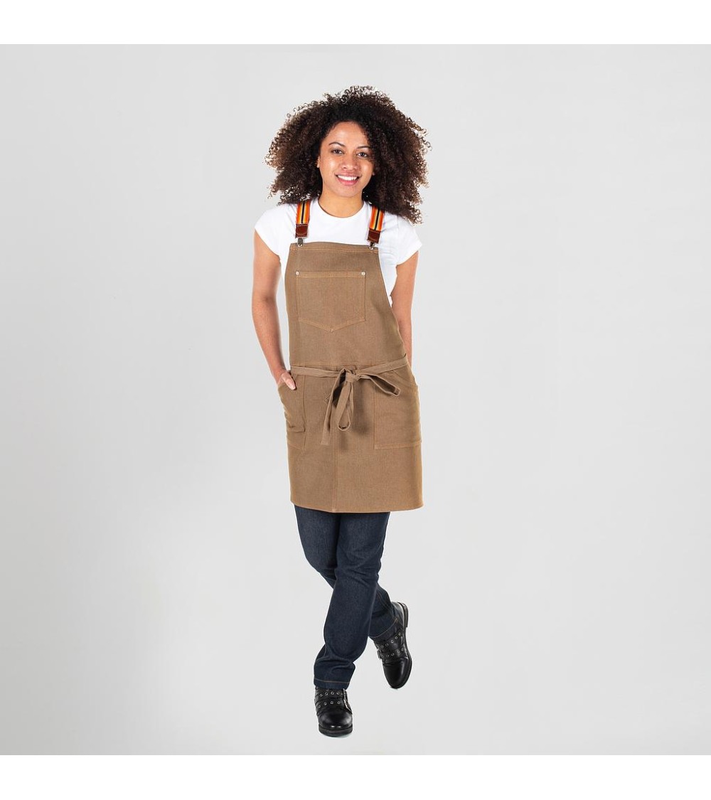 DELANTAL PETO VAQUERO ELÁSTICO 74X80