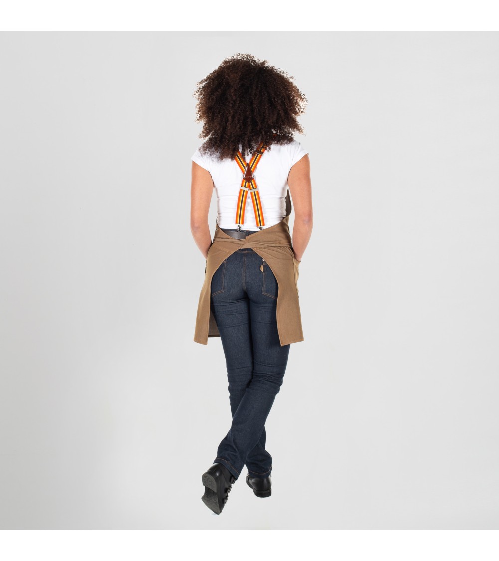 DELANTAL PETO VAQUERO ELÁSTICO 74X80