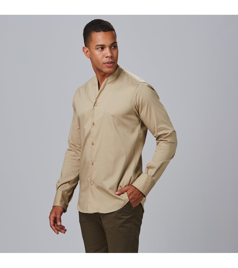 CAMISA HOMBRE CUELLO CHIMENEA SLIM FIT