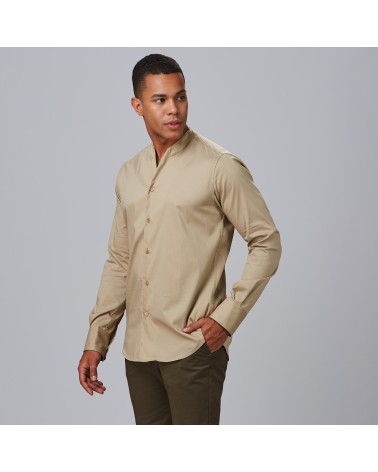 CAMISA HOMBRE CUELLO CHIMENEA SLIM FIT