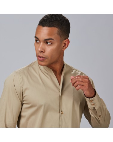 CAMISA HOMBRE CUELLO CHIMENEA SLIM FIT