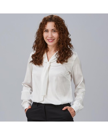 BLUSA SATEN LAZO F/S