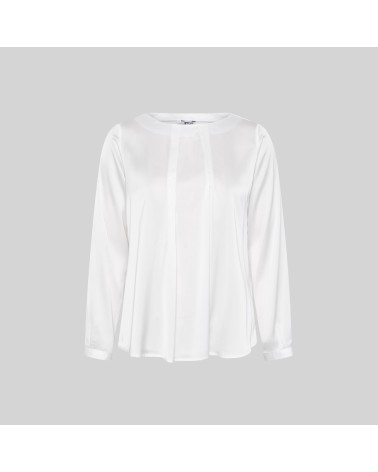 BLUSA SATEN CUELLO REDONDO F/S