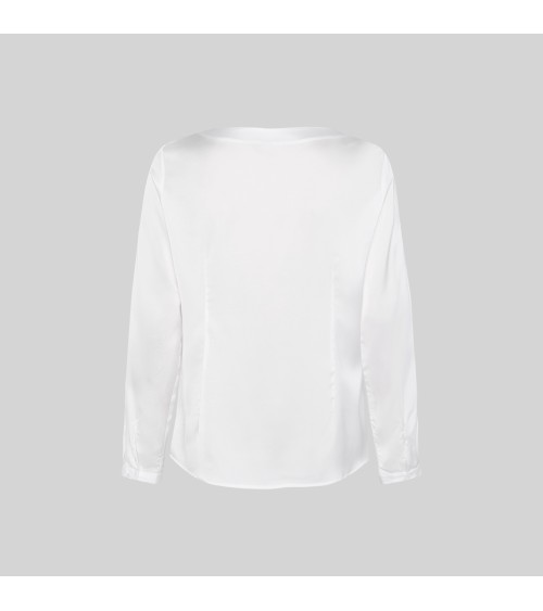 BLUSA SATEN CUELLO REDONDO F/S