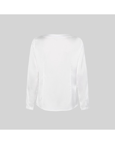 BLUSA SATEN CUELLO REDONDO F/S