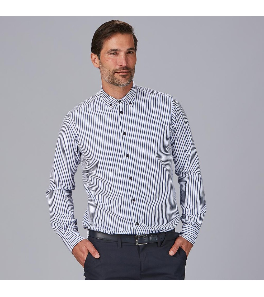 CAMISA HOMBRE RAYAS POPELIN