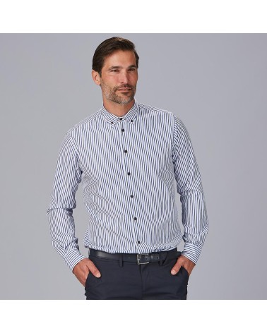 CAMISA HOMBRE RAYAS POPELIN