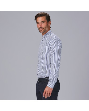 CAMISA HOMBRE RAYAS POPELIN
