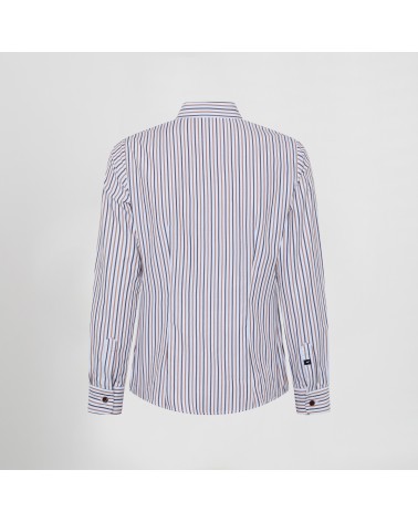 CAMISA MUJER RAYAS POPELIN