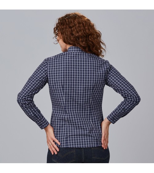 CAMISA A CUADROS POPELIN