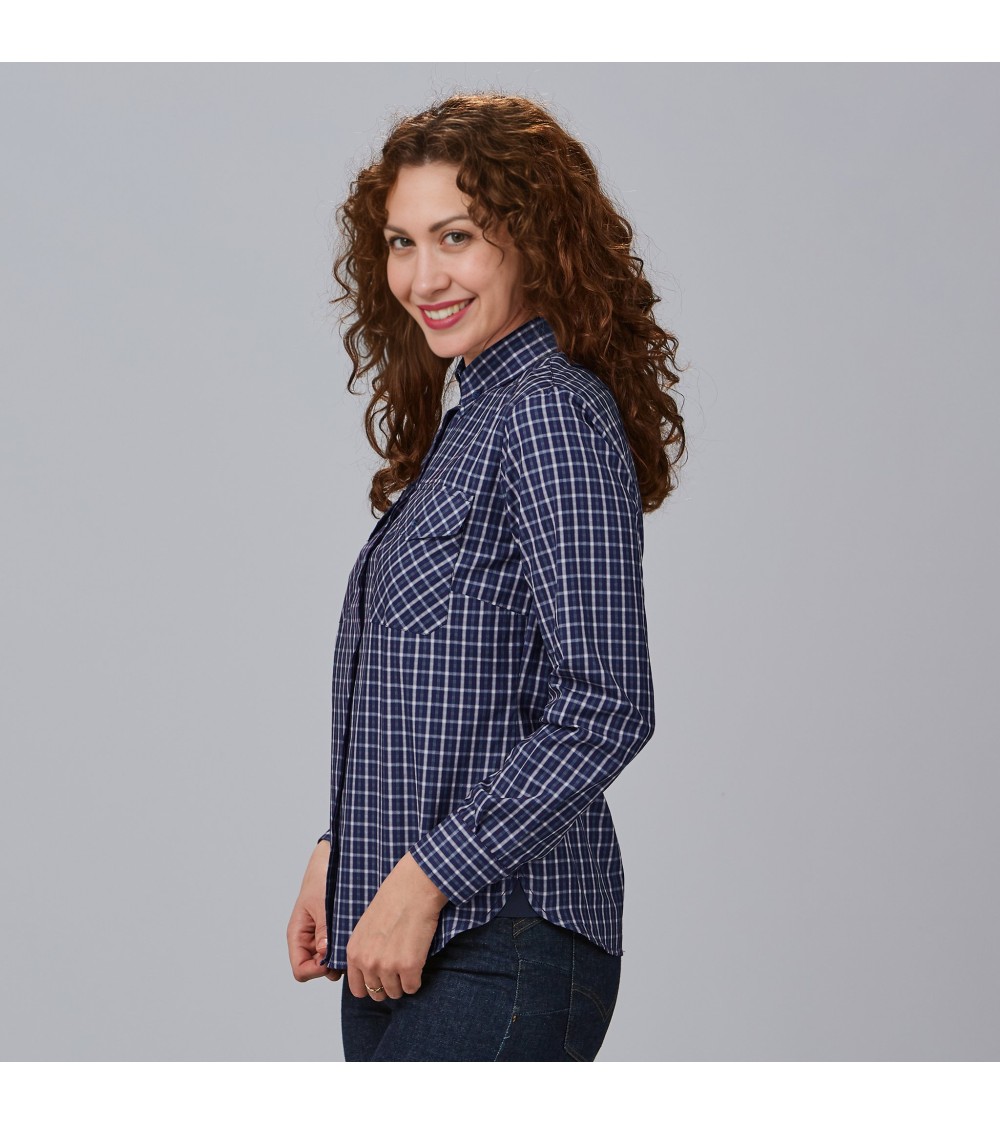 CAMISA A CUADROS POPELIN