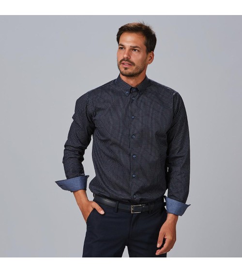 CAMISA POPELÍN PUNTOS