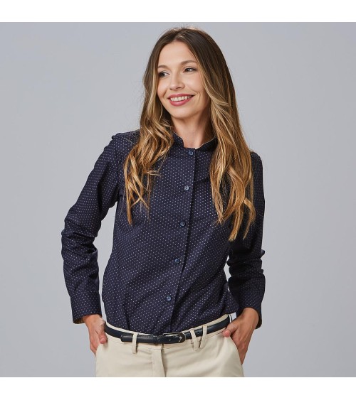 CAMISA PUNTEADO BICOLOR