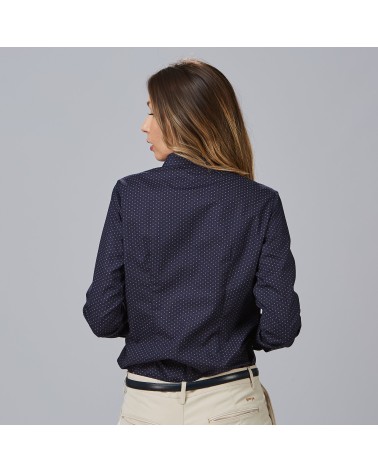 CAMISA PUNTEADO BICOLOR