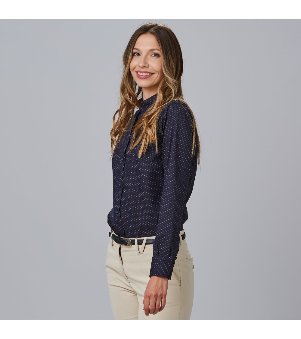 CAMISA PUNTEADO BICOLOR