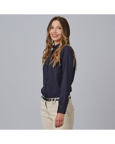 CAMISA PUNTEADO BICOLOR