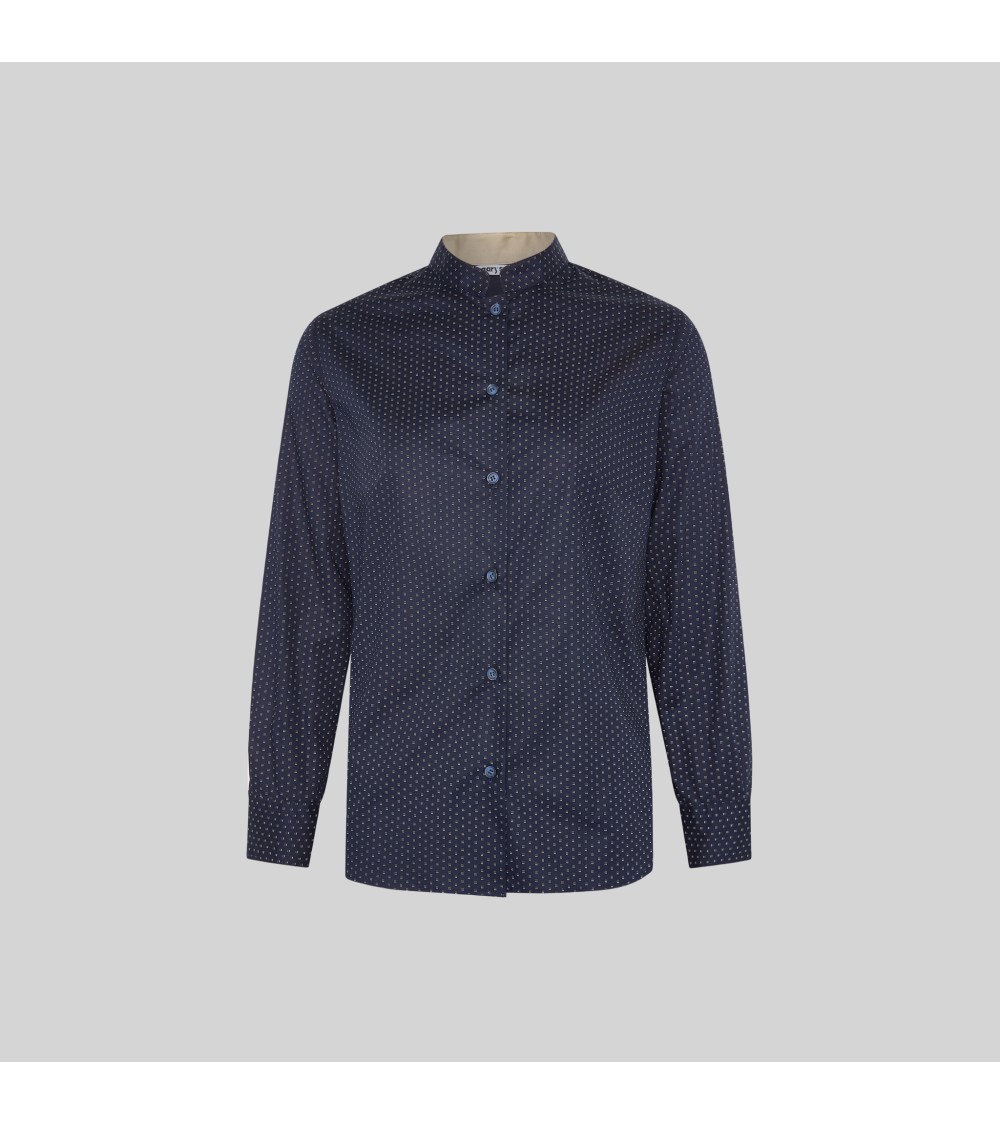 CAMISA PUNTEADO BICOLOR