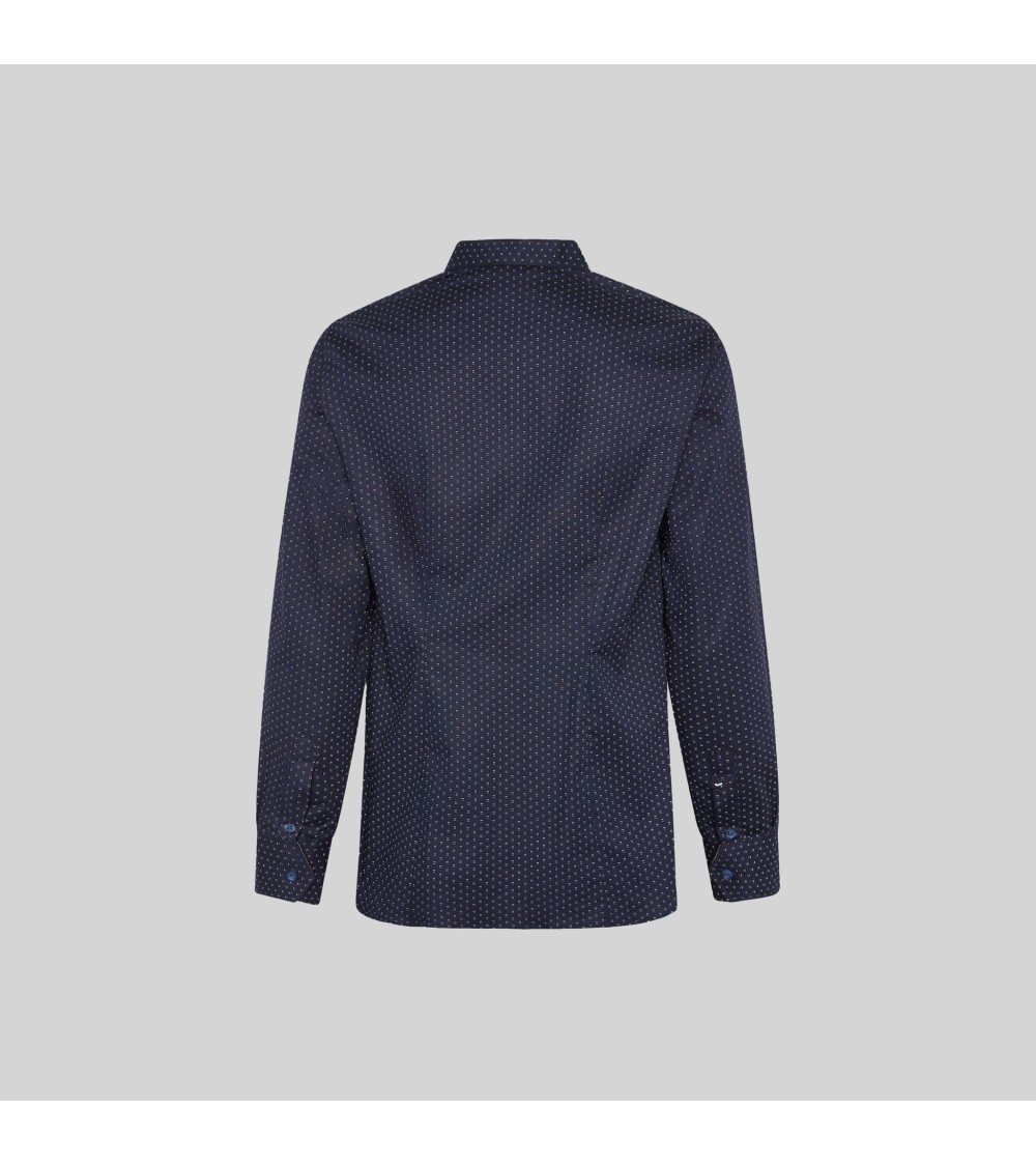 CAMISA PUNTEADO BICOLOR