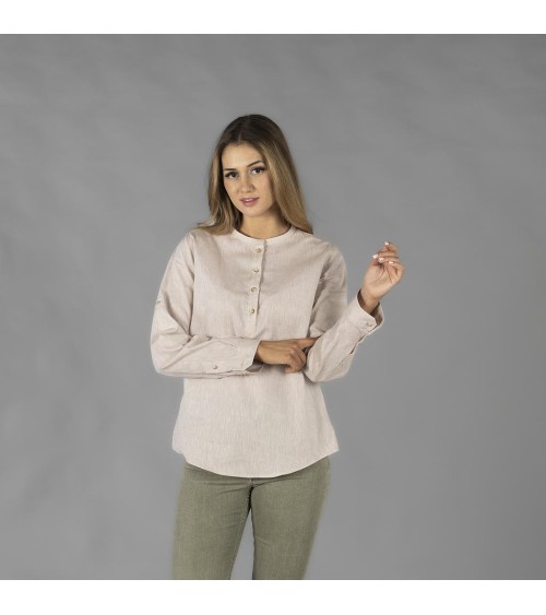 CAMISA MUJER CUELLO MAO