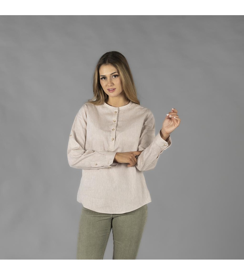 CAMISA MUJER CUELLO MAO