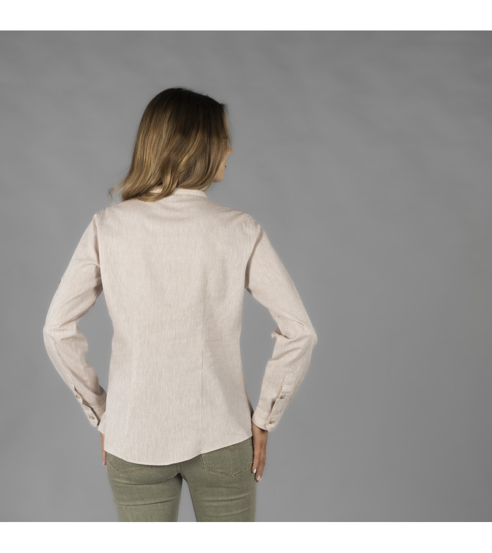 CAMISA MUJER CUELLO MAO