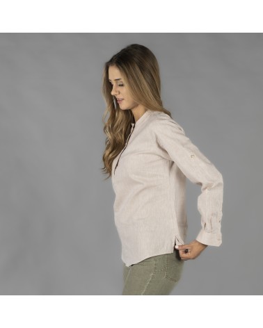 CAMISA MUJER CUELLO MAO