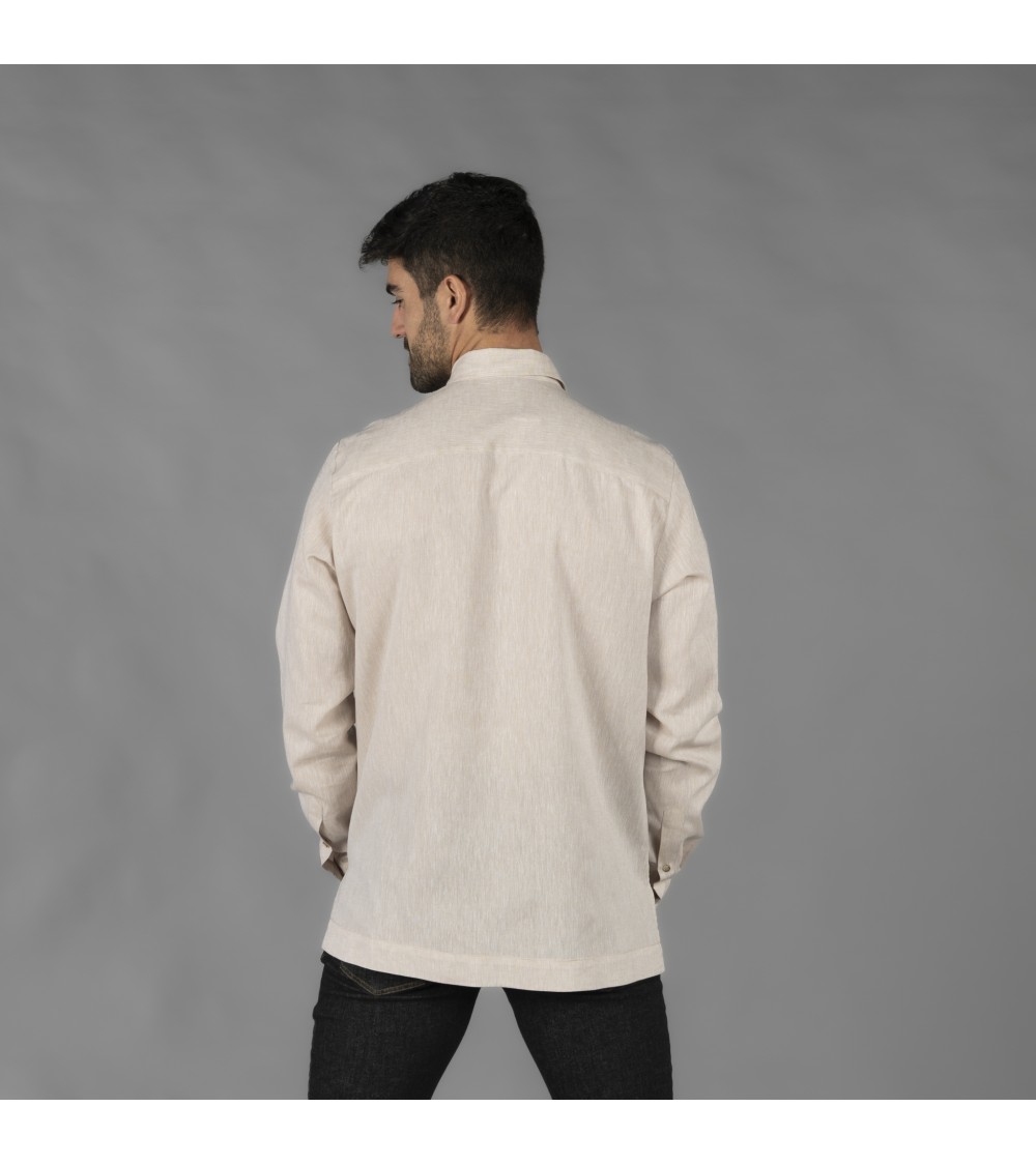 GUAYABERA CUELLO CAMISERO