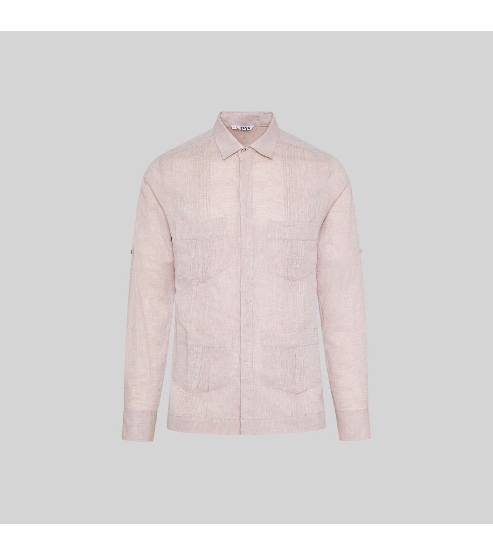 GUAYABERA CUELLO CAMISERO