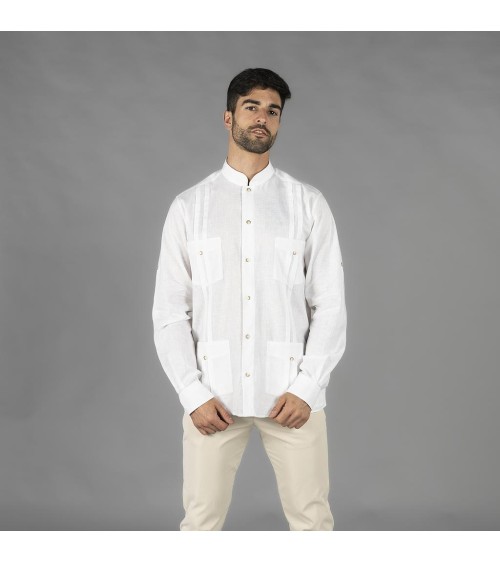GUAYABERA HOMBRE CUELLO MAO