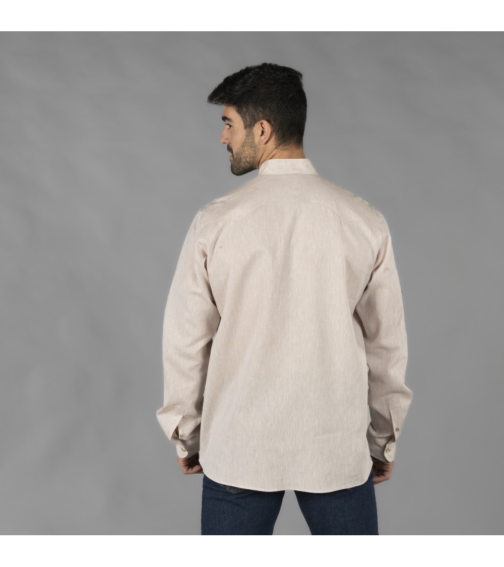 GUAYABERA HOMBRE CUELLO MAO