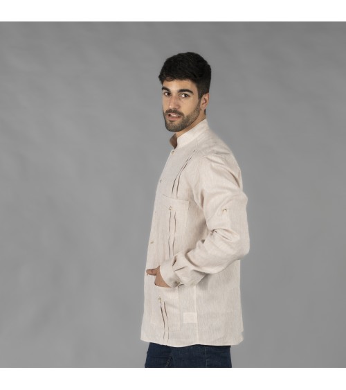 GUAYABERA HOMBRE CUELLO MAO