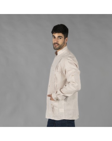 GUAYABERA HOMBRE CUELLO MAO