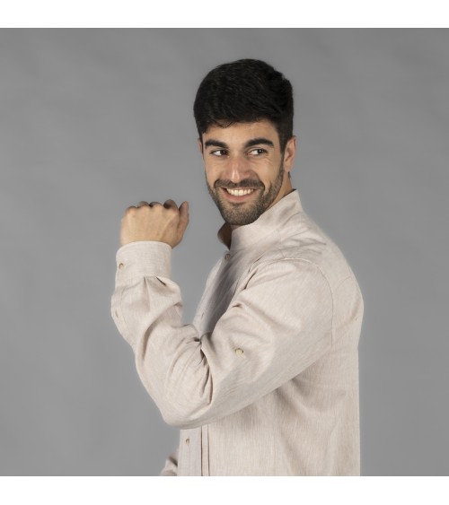 GUAYABERA HOMBRE CUELLO MAO