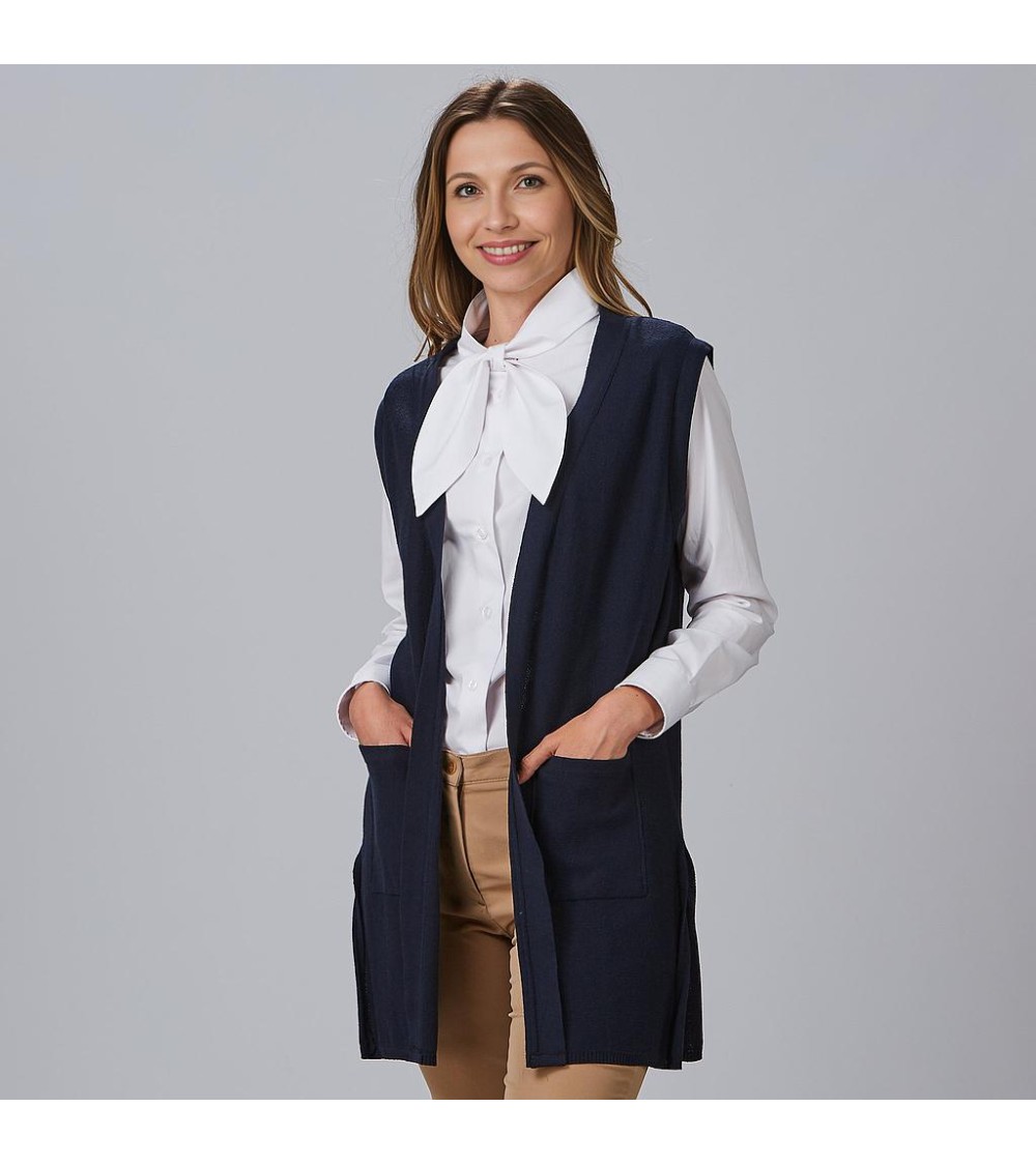 CHALECO MUJER CUELLO SOLAPA