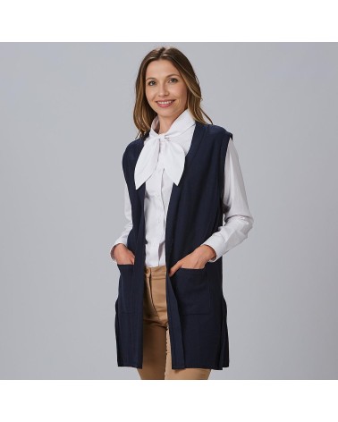 CHALECO MUJER CUELLO SOLAPA