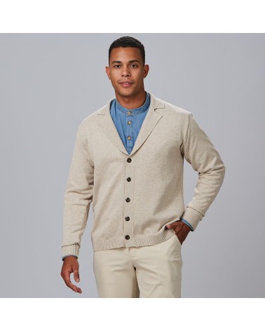 CARDIGAN HOMBRE CUELLO SOLAPA