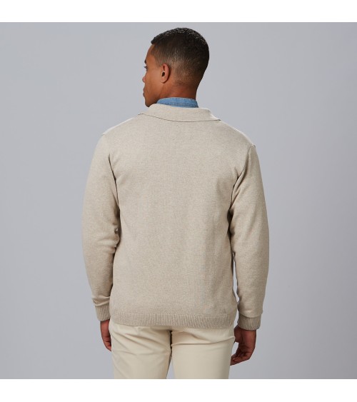 CARDIGAN HOMBRE CUELLO SOLAPA