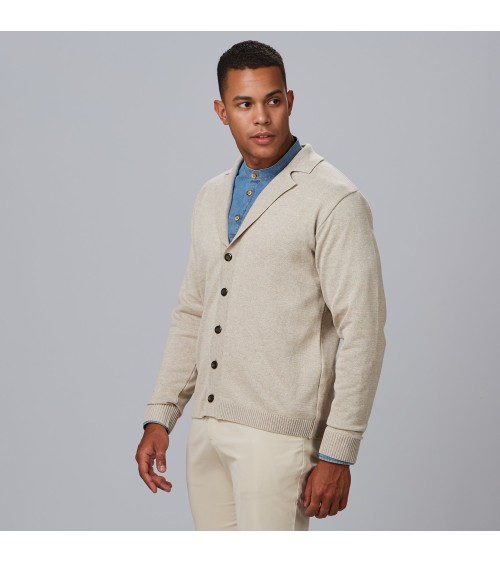 CARDIGAN HOMBRE CUELLO SOLAPA