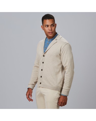 CARDIGAN HOMBRE CUELLO SOLAPA
