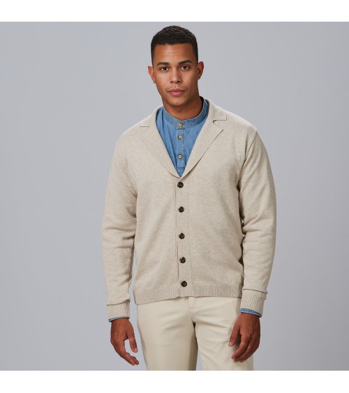 CARDIGAN HOMBRE CUELLO SOLAPA