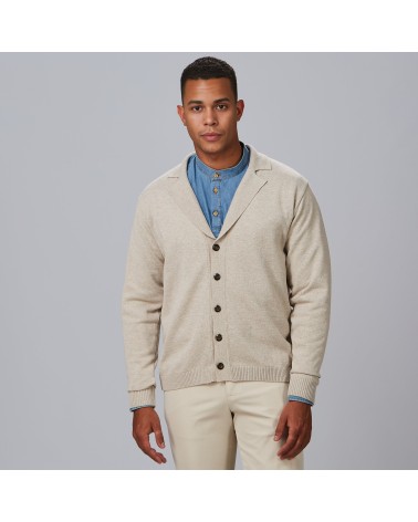 CARDIGAN HOMBRE CUELLO SOLAPA