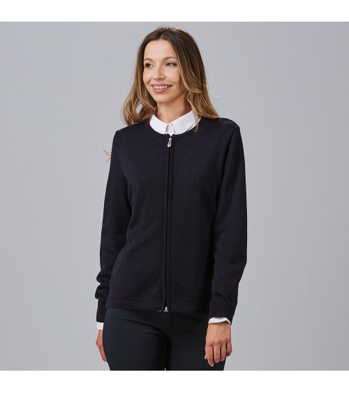 CARDIGAN PUNTO FINO CREMALLERA