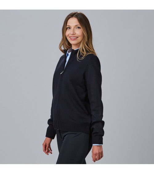 CARDIGAN PUNTO GRUESO CREMALLERA