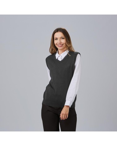 CHALECO MUJER CUELLO PICO