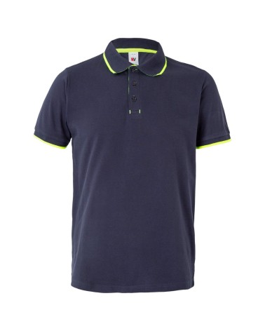 POLO BICOLOR RAYA MANGA CORTA