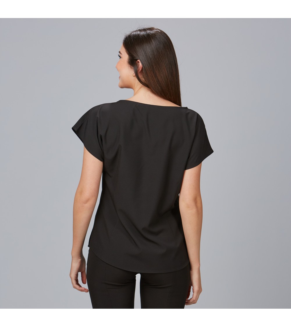 BLUSA MICROFIBRA MUJER ELEGANTE