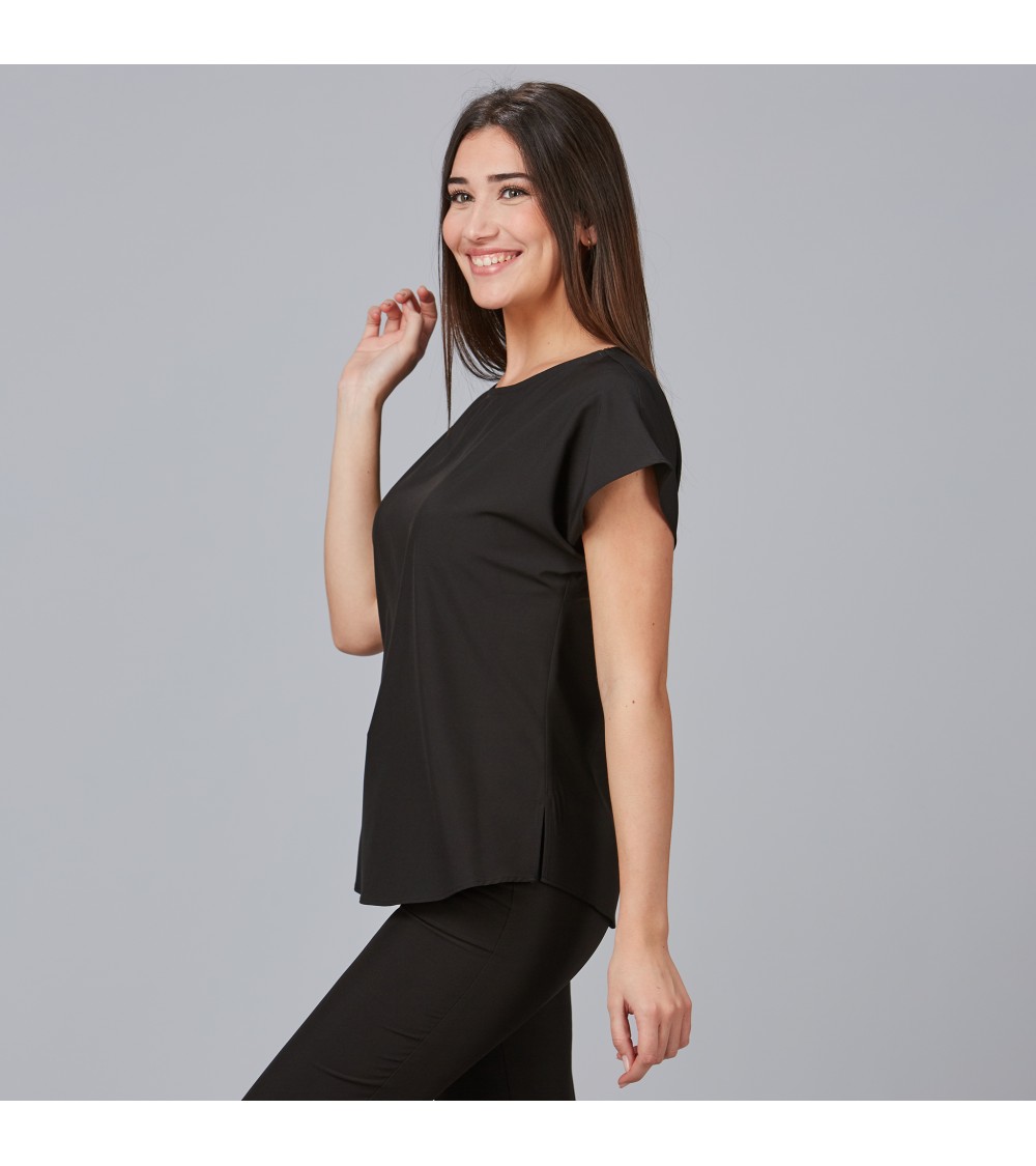 BLUSA MICROFIBRA MUJER ELEGANTE