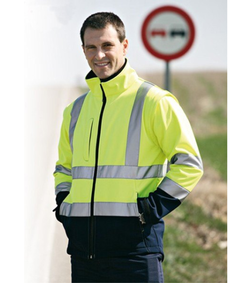 CHAQUETA SOFTSHELL ALTA VISIBILIDAD