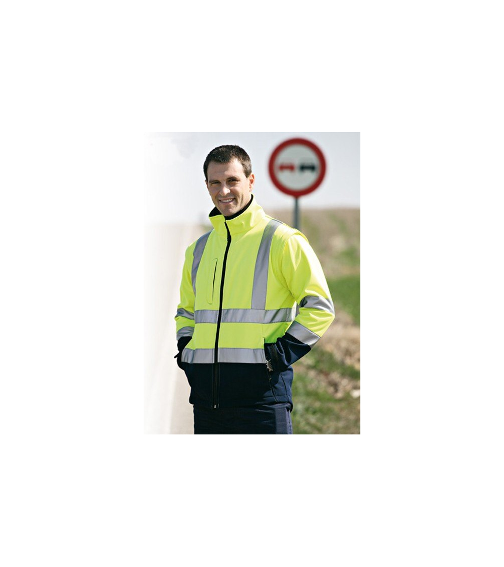 CHAQUETA SOFTSHELL ALTA VISIBILIDAD